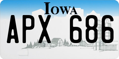 IA license plate APX686