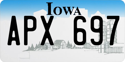 IA license plate APX697