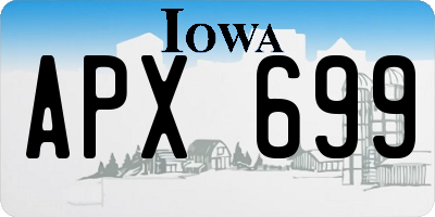 IA license plate APX699