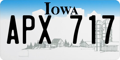 IA license plate APX717