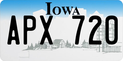 IA license plate APX720