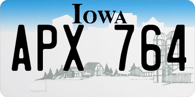 IA license plate APX764