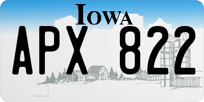 IA license plate APX822