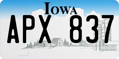 IA license plate APX837