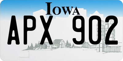 IA license plate APX902