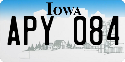 IA license plate APY084
