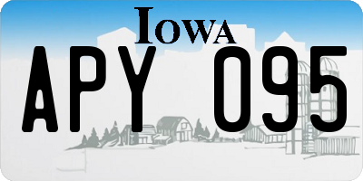 IA license plate APY095