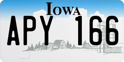 IA license plate APY166