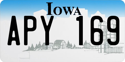 IA license plate APY169