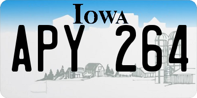 IA license plate APY264