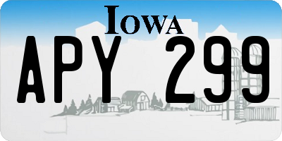 IA license plate APY299