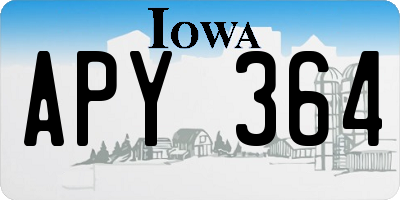 IA license plate APY364