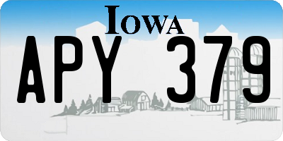 IA license plate APY379