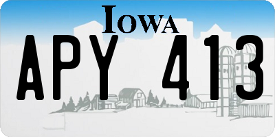 IA license plate APY413