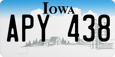 IA license plate APY438
