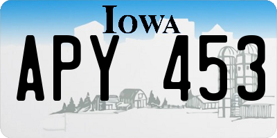 IA license plate APY453