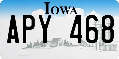 IA license plate APY468
