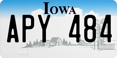 IA license plate APY484