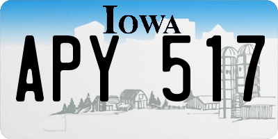 IA license plate APY517