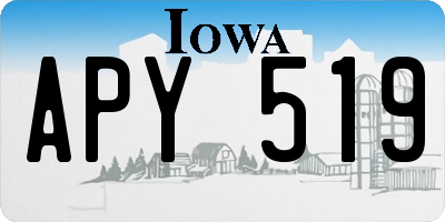 IA license plate APY519