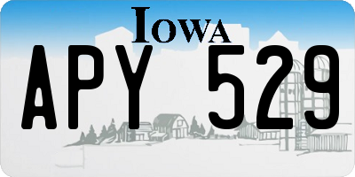 IA license plate APY529