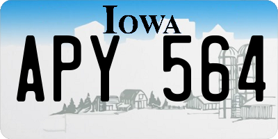 IA license plate APY564