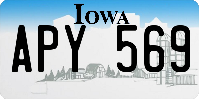 IA license plate APY569