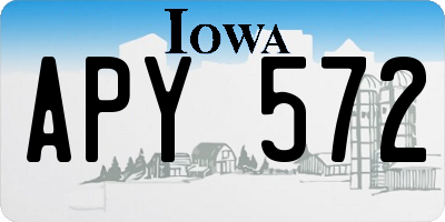 IA license plate APY572