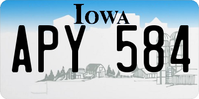 IA license plate APY584