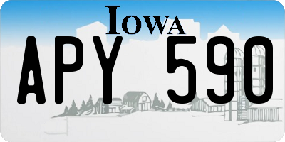 IA license plate APY590