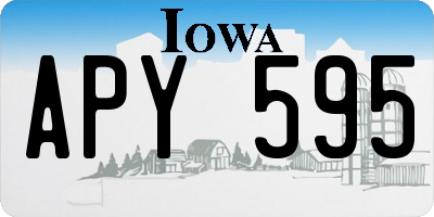 IA license plate APY595
