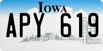 IA license plate APY619