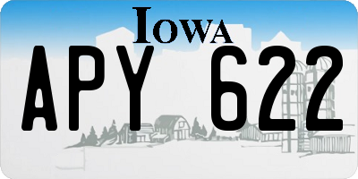 IA license plate APY622