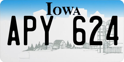 IA license plate APY624
