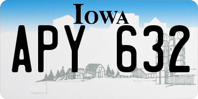 IA license plate APY632