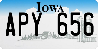 IA license plate APY656