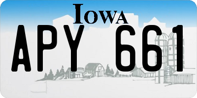 IA license plate APY661