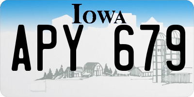 IA license plate APY679
