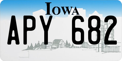 IA license plate APY682