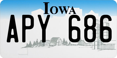 IA license plate APY686
