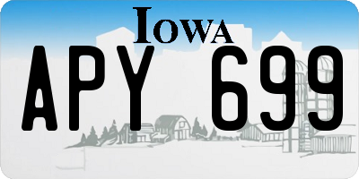 IA license plate APY699