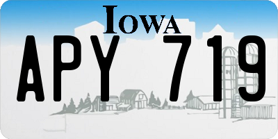 IA license plate APY719