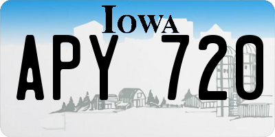 IA license plate APY720