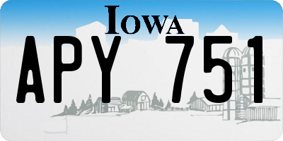 IA license plate APY751
