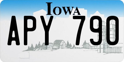 IA license plate APY790