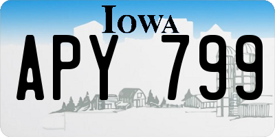 IA license plate APY799