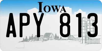 IA license plate APY813