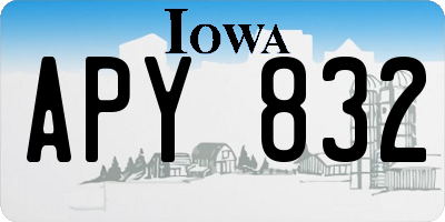 IA license plate APY832
