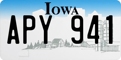 IA license plate APY941