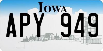 IA license plate APY949